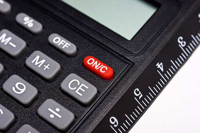 ruler with calculator