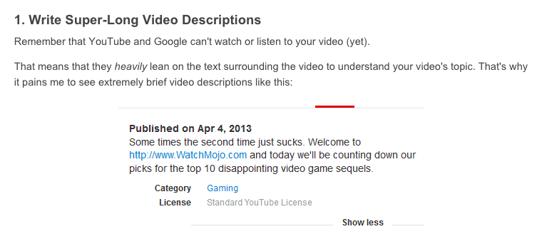 video seo